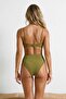 Khaki Covered Embroidered Chlorine & Water Resistant Long Lasting Lycra ®   Xtra Life Bikini Set Tbess26Bt00055 - 2
