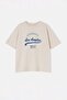 Stone Wide Pattern Crew Neck Printed 100% Cotton Knitted T-Shirt Tbbss23Ah00131