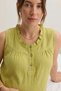 Pregnant and Maternity Ruffle Detailed V-Neck Woven Pajama Set Suitable for Breastfeeding - 4