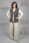 Knitwear Large Size Women's Spring Summer Cold Thread Jacquard Lycra Dark Mink Mother Mercerized Vest - 7