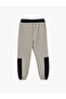 Jogger Sweatpants Color Blocked Tie Waist Pocket - 4