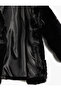 Faux Fur Peter Pan Collar Black Girl's Coat 5Wkg20001Aw - 6
