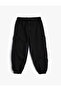 Jogger Denim Trousers with Cargo Pockets and Buttons, Cotton - 4