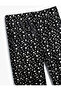 Black Patterned Girl's Trousers 5Wkg40138Ak - 5