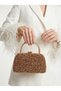 Crystal Cast Rose Stone Scholarship Women's Handbag and Long Chain Strap Evening Dress Bag