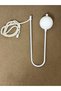 Metal Curtain Rod Bracket Mounted on Cornice White 1 Piece (Easy Installation Without Drilling)