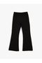 Spanish Style Trousers with Slit Detail in Viscose Fabric - 4