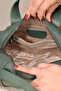 Green Color Genuine Leather Bag - Shoulder Strap and Handbag, Everyday and Special Occasions - 8