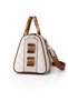 Women's Quilted Women's Cream Large Size Hand and Shoulder Cylinder Model Bag - 2