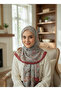 Eiffel Cotton Soft Special Series Shawl (Ethnic & Floral Pattern, Original, Hijab Clothing, New Collection) - 4
