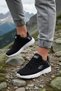 Flexible Fully Orthopedic Sole, Air-Proof, Quality Mesh, Walking and Daily Use, Lace-Up Black Sports Shoes - 5