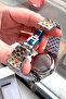 Premium Original Men's Wristwatch Waterproof Silver Green Color Steel Band Dke2006C5 - 7