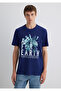Printed Navy Blue Men's T-Shirt M0612671-70496 - 5