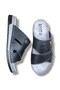 Enova Faux Leather Kalkan Buckled Home and Outdoor Men's Slippers Bnt205 - 3