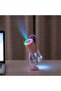 مرطب هواء صغير محمول مزود بإضاءة ليلية دوارة 360 درجة، مرطب هواء يعمل بمنفذ USB، لون وردي - 7