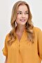 Women's Collar Stoned Maroken Shirt Mustard - 2