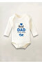 Best Dad in the World Printed Cotton Long Sleeve Snap Baby Bodysuit Undershirt Jumpsuit