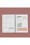 Premium Undated Agenda – 17X24 Hard Cover, Spiral Bound, 4 Colors, with Stickers - 4