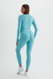Vistara Women's Seamless Long Sleeve Half Zipper Sports Jacket - 2