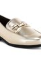 Women Metallic Horsebit Detail Loafers in Gold - 4