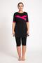 Women's 670 Plus Size Short Sleeve Tights Hijab Swimsuit
