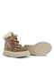 Adia Nubuck Plush Fur Girl's Boots Sand Color - 3