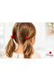 D’Arya Red Pompom 2-Piece Elastic Hair Clips for Babies and Girls Dd104 - 2