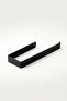 Modern Matte Black Laser Cut Metal Adhesive Paper Towel Holder Napkin Holder Towel Rack - 3