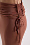 Ivan Gathered Coffee Crop Skirt Set - 7