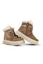 Adia Nubuck Plush Fur Girl's Boots Sand Color - 6