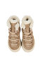 Adia Nubuck Plush Fur Girl's Boots Sand Color - 7
