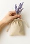 Lace-Up Cream Raw Cloth Pouch, 10X15 cm 10 Pieces (Ruched Cloth Bags, Gift Pouch, Natural Fabric Pouch) - 2