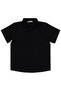 Short Sleeve Basic Shirt for Ages 6-9 - Black
