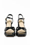 Leather Black Patent Leather Heeled Women's Sandals - Kb3012 - 4