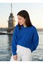 Una Fiaba-Mavi Women's V-Neck Soft Textured Hair Knit Sweater