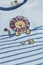 Boys Lion Print 100% Cotton T-Shirt & Blue Shorts Summer Set - 6
