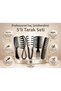 5-Piece Professional Black Comb Set Hairdresser Type Hair Lightening and Styling Comb Set - 4
