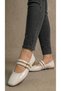 Women's White Double-Strapped Buckle Patent Leather Mary Jane Ballerinas 1cm Byndsu01 - 2