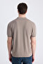 Ds Damat Slim Fit Mink Plain Knit Summer Rayon Knitwear T-Shirt - 3