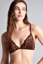 Lace Detailed Satin Coverless Padless Underwireless Bralet F9387Ax26Sm