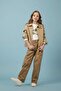 Water Repellent Shirt Collar Zippered Coat Girl Child G5217A826Sp - 2