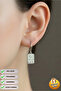Steel Special Design Dangle Double Earrings, Does Not Tarnish or Fade - 3
