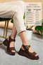 Juli̇ High-Sole Daily and Summer Women's Sandals - 2