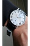 Men's Roman Numerals Classic Retro Watch - Rym-631820 Ss-Bk-W - 6