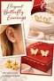 Butterfly Stud Earrings for Women & Girls – Gold Plated with Elegant Mother of Pearl Inlay - 3