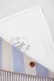 Set of 4 White Gray Striped Base Six Organizer Bags - 2
