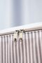 Set of 4 White Gray Striped Base Six Organizer Bags - 3