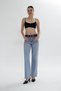 Women's Comfort High Waist Tint Wash Wide Leg Jeans - 7