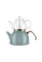 Aren Enamel Glass Perforated Midi Teapot Set Green