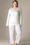 Plus Size Cotton Piece Pajama Set for Women – Oversized Comfortable Home Wear B89-77